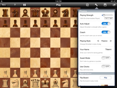 Shredder Chess for iPad - Shredder Chess