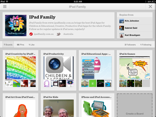 Pinterest for iPad